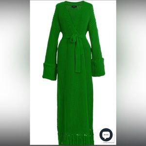 Hanifa Miya Knit Cardigan Sweater Dress XXS/XS